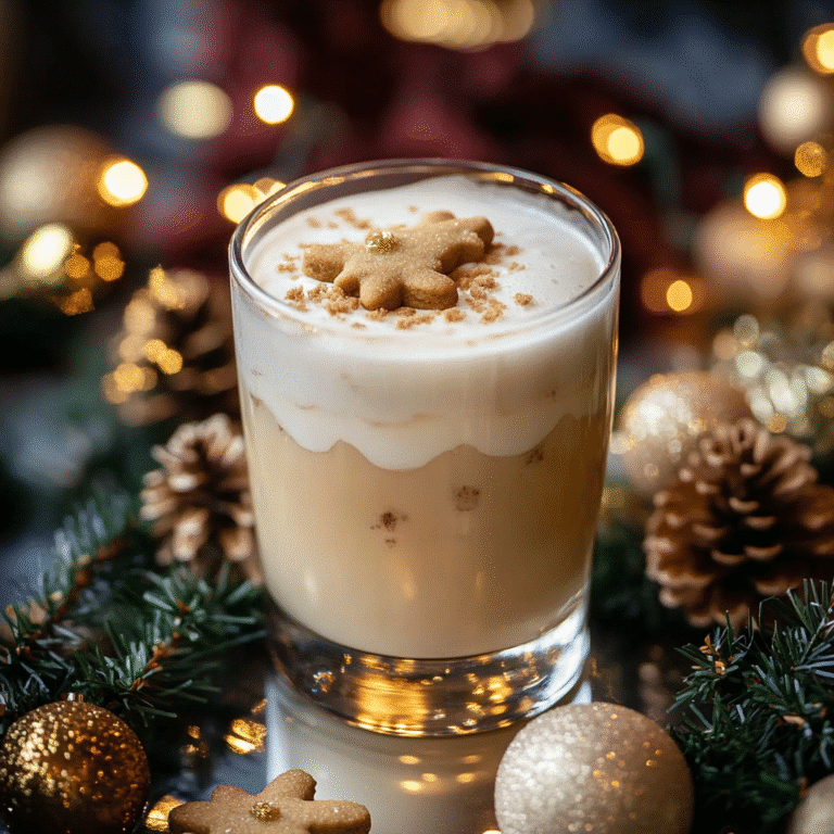 Gingerbread White Russian Holiday Cocktail