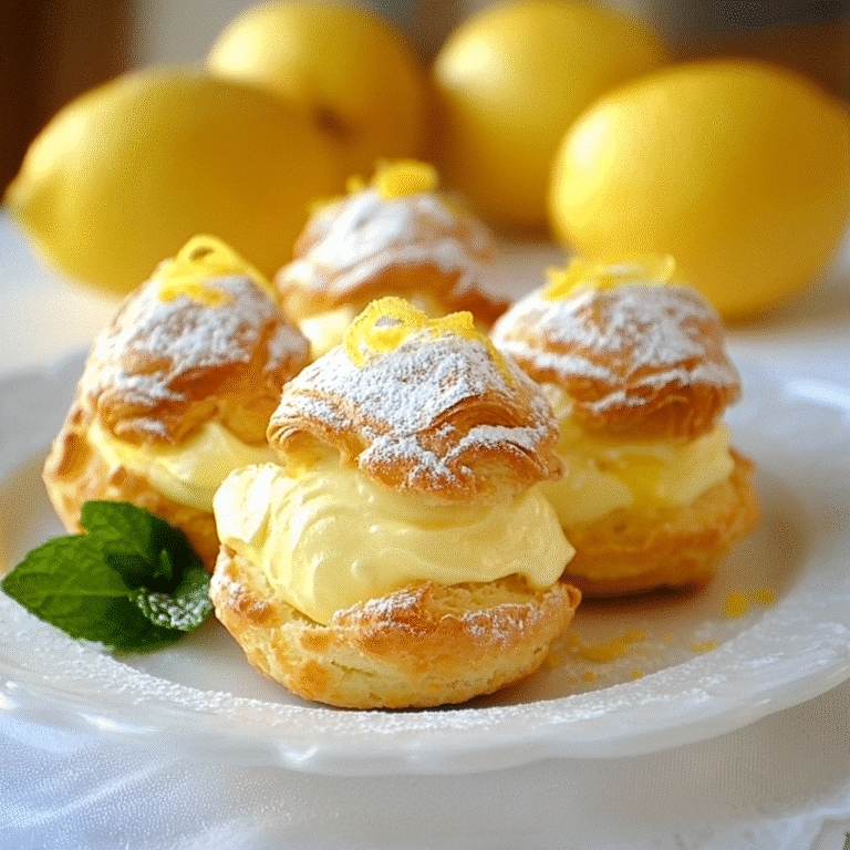 Lemon Cream Puffs