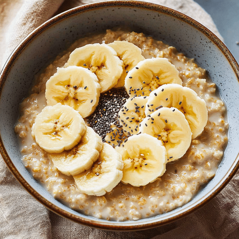 No sugar added breakfast banana oatmeal