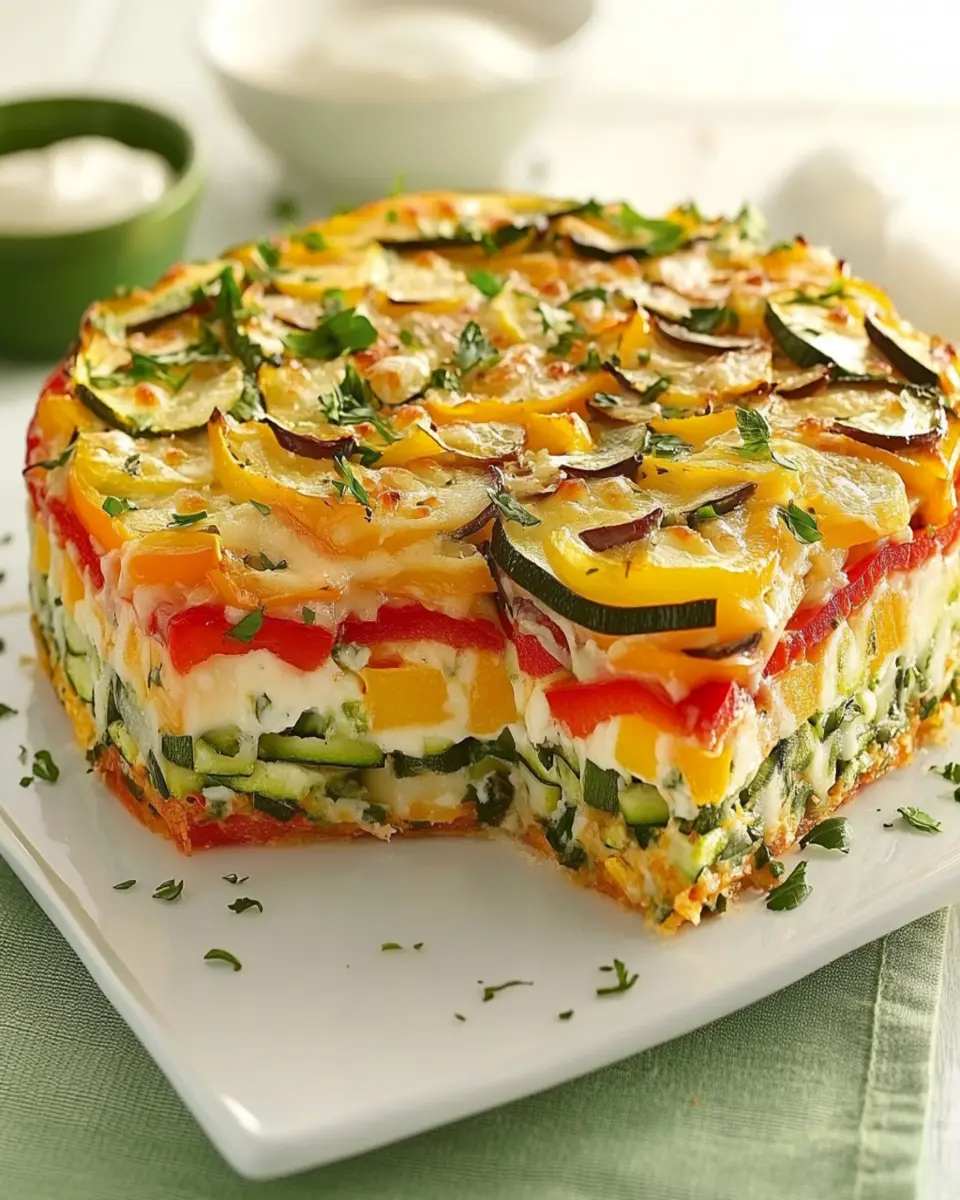 Cheddar-Veggie Appetizer Torte First Image First Image