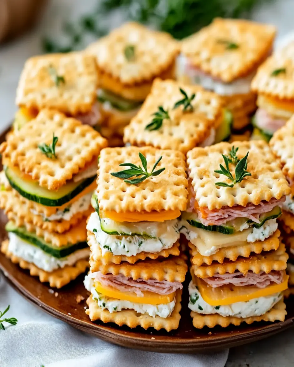 Ritz Cracker Party Sandwiches First Image First Image