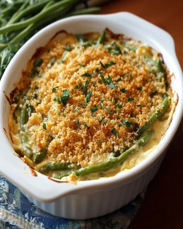 Beer-Cheese Green Bean Casserole First Image First Image