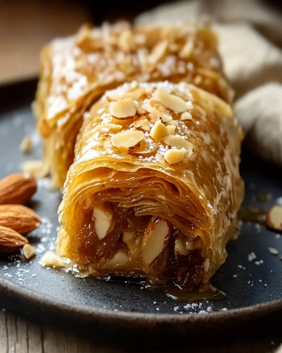 Honey Almond Baklava Rolls First Image First Image
