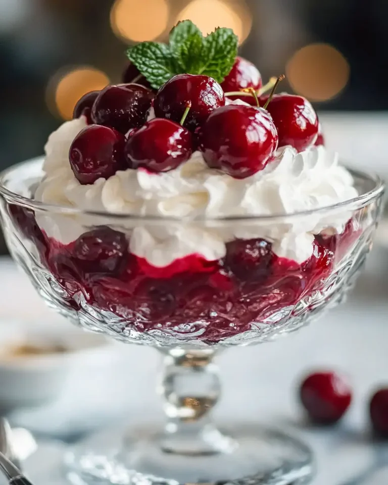 Cherries in the Snow Dessert First Image First Image