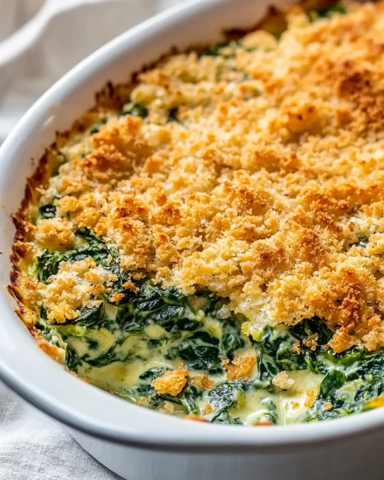 Crunchy Spinach Casserole First Image First Image