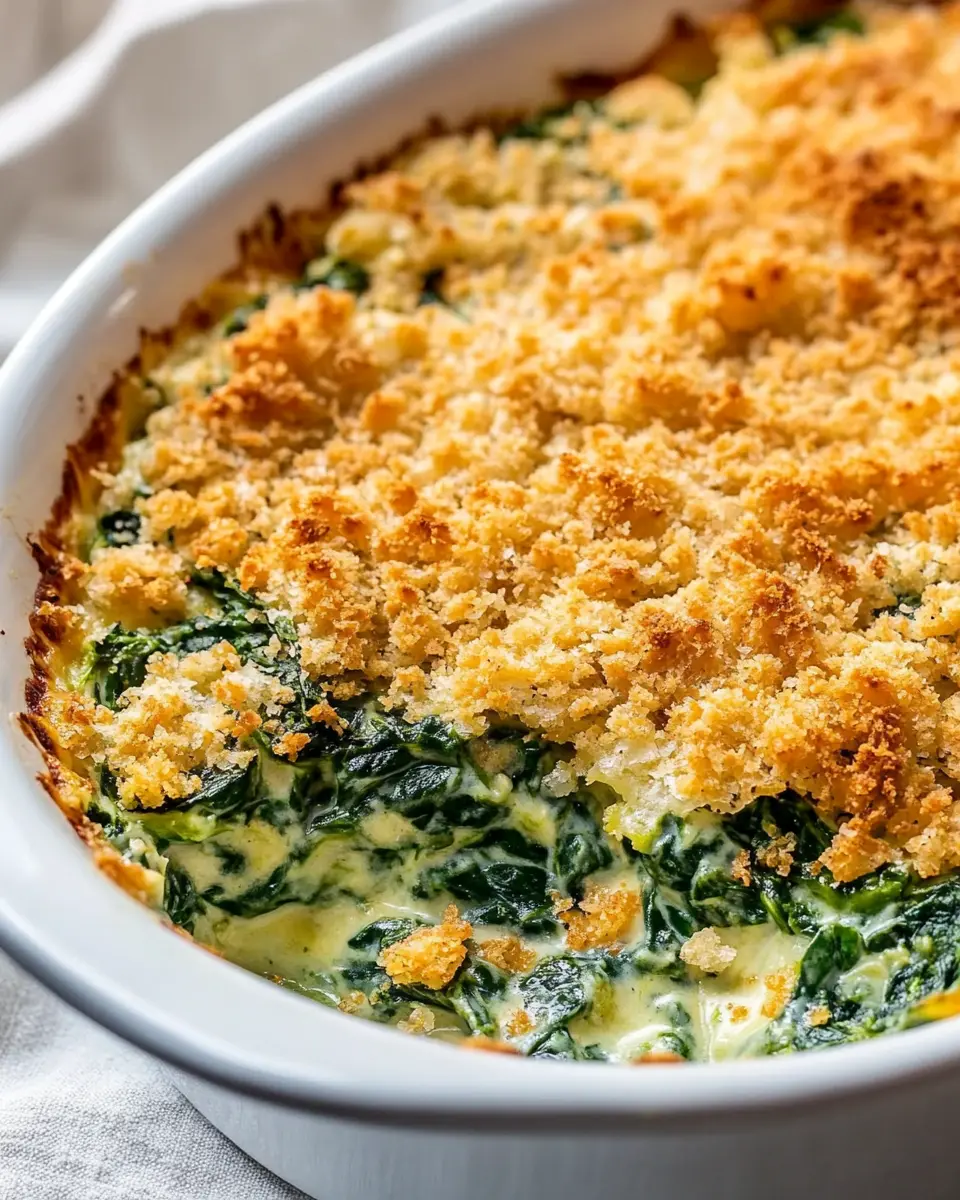 Crunchy Spinach Casserole First Image First Image