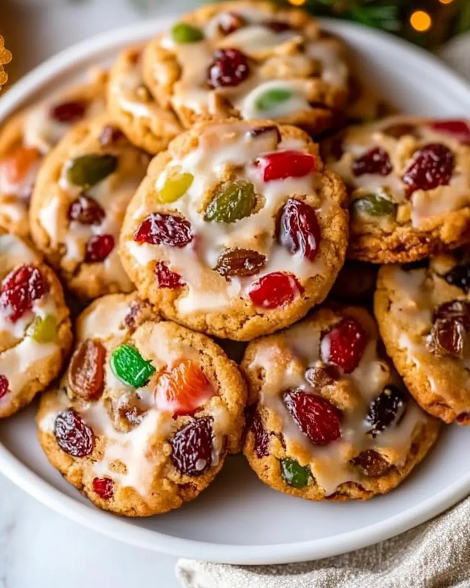 Easy Christmas Fruitcake Cookies First Image First Image