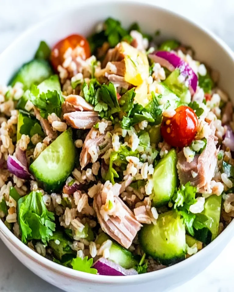 Healthy Winter Rice and Tuna Salad First Image First Image