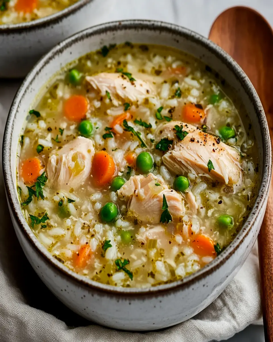 Homemade Chicken And Rice Soup First Image First Image