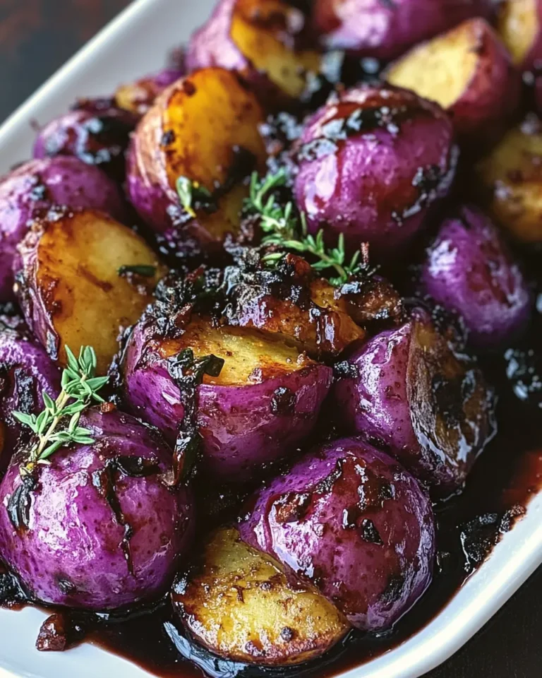 Balsamic Purple Potatoes First Image First Image