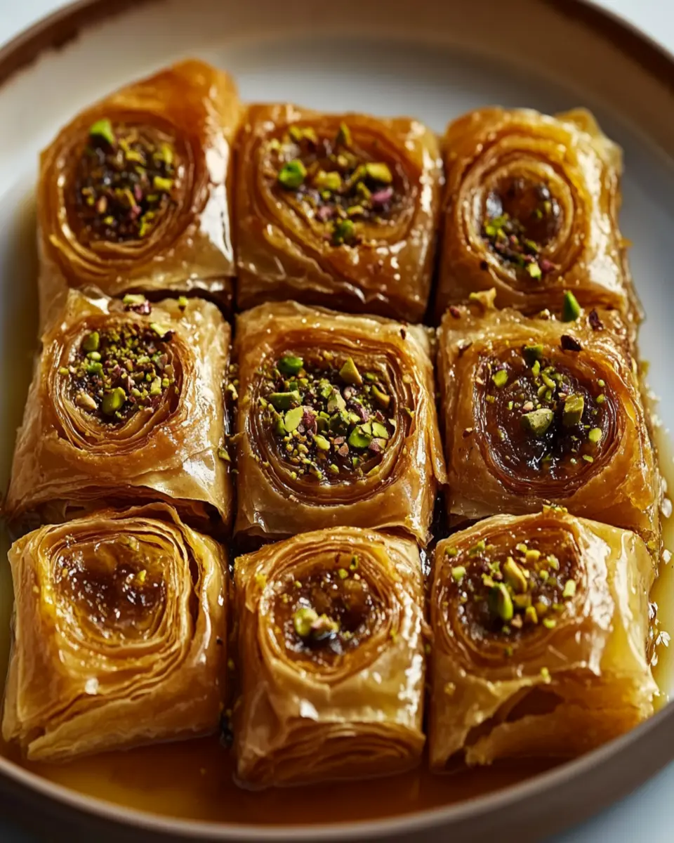Baklava Scrolls with only five ingredients First Image First Image