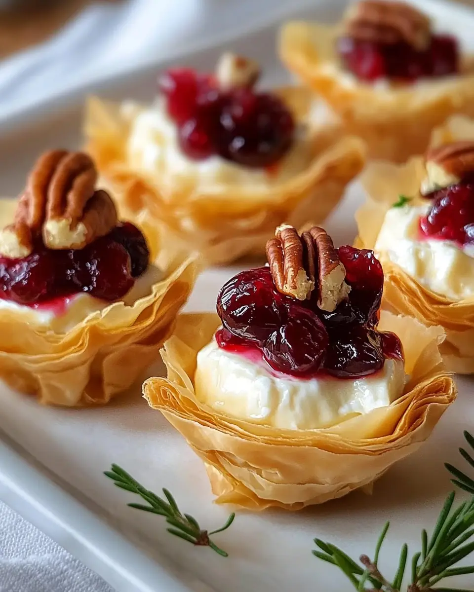Cranberry Pecan Phyllo Spirals First Image First Image