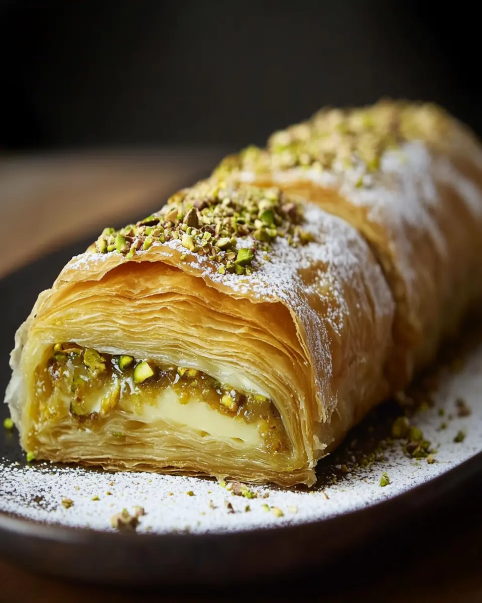 Custard baklava roll First Image First Image