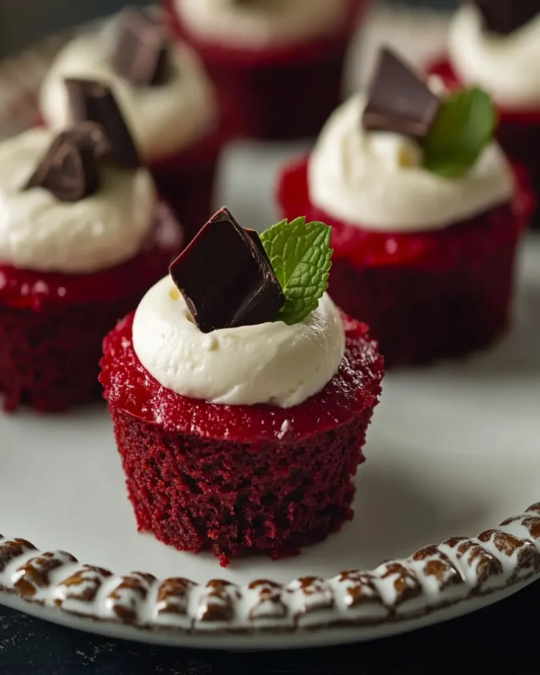 Mini Red Velvet Cheesecakes First Image First Image