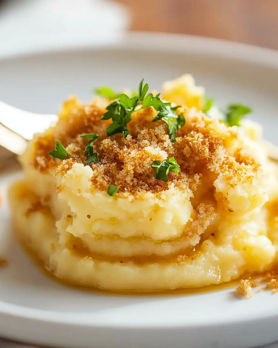 Triple Mash with Horseradish Bread Crumbs First Image First Image