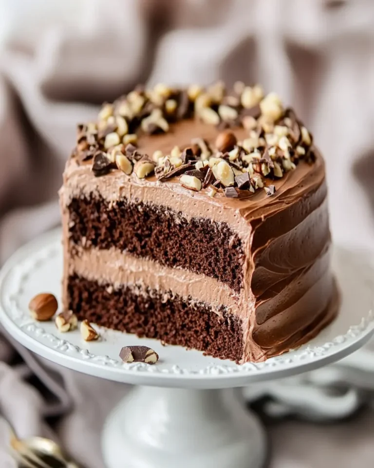 Chocolate Hazelnut Cake with Nutella Frosting First Image First Image