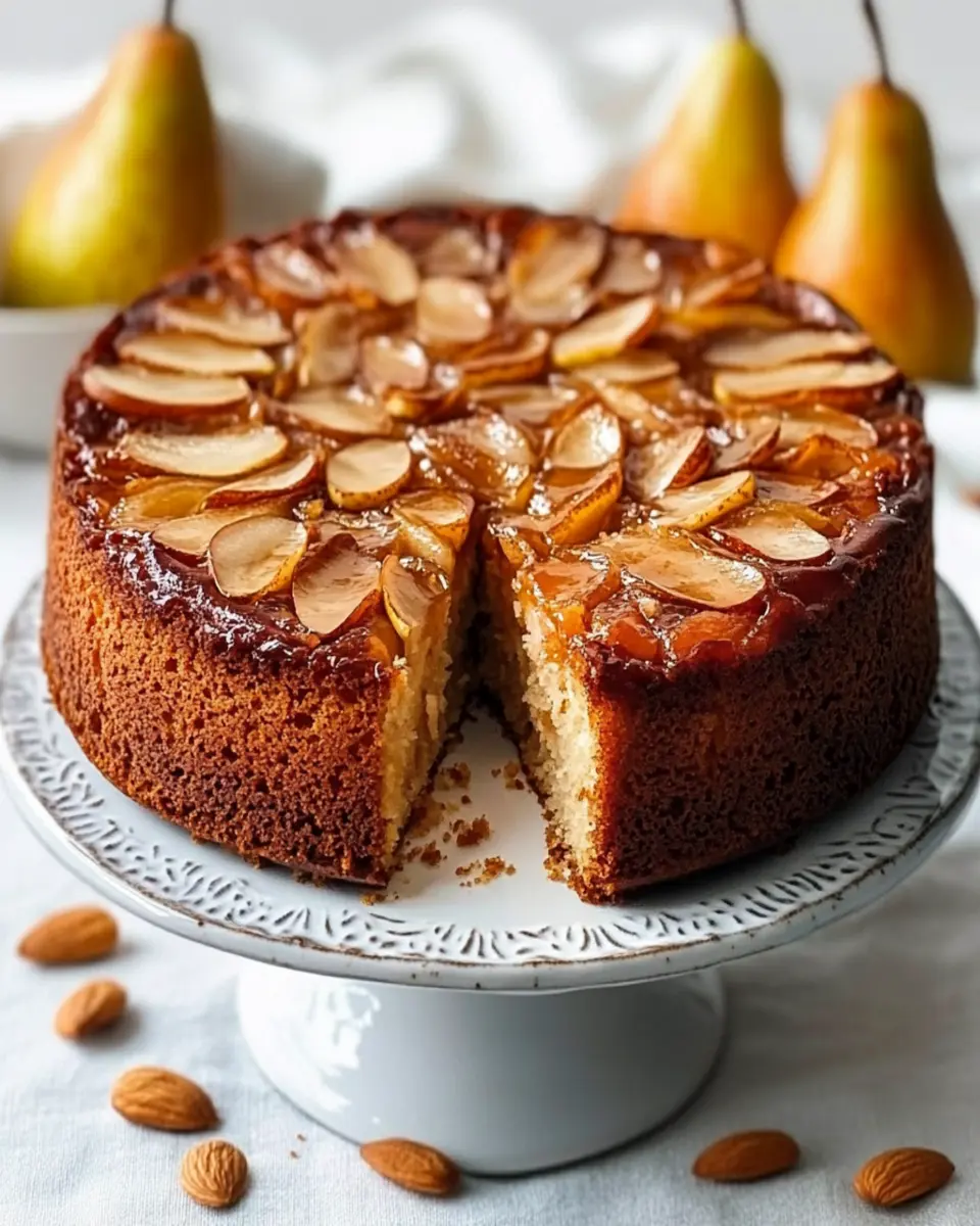 Almond Pear Cake First Image First Image