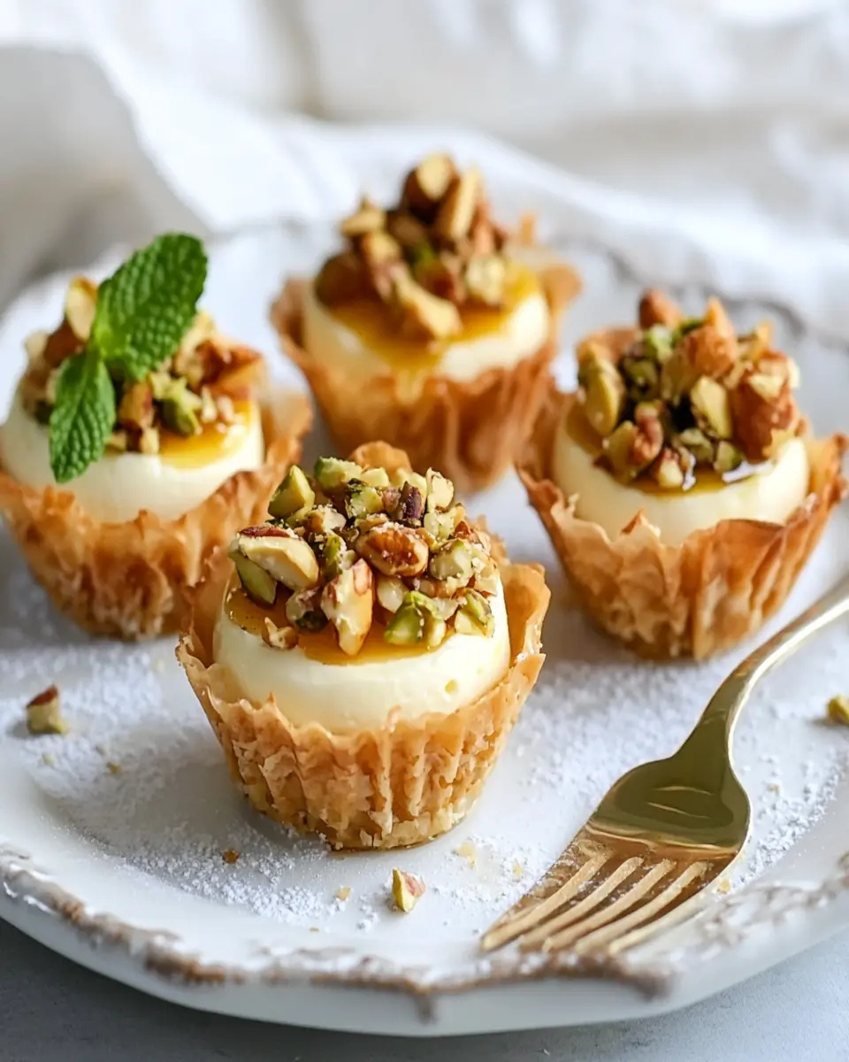 Mini Baklava Cheesecakes First Image First Image