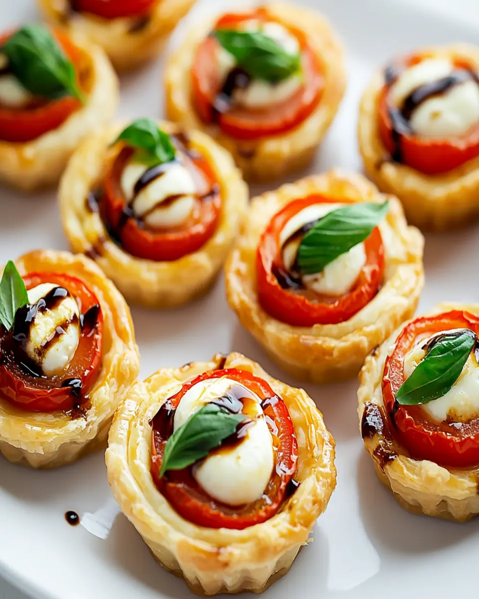 Mini Tomato and Mozzarella Tarts First Image First Image