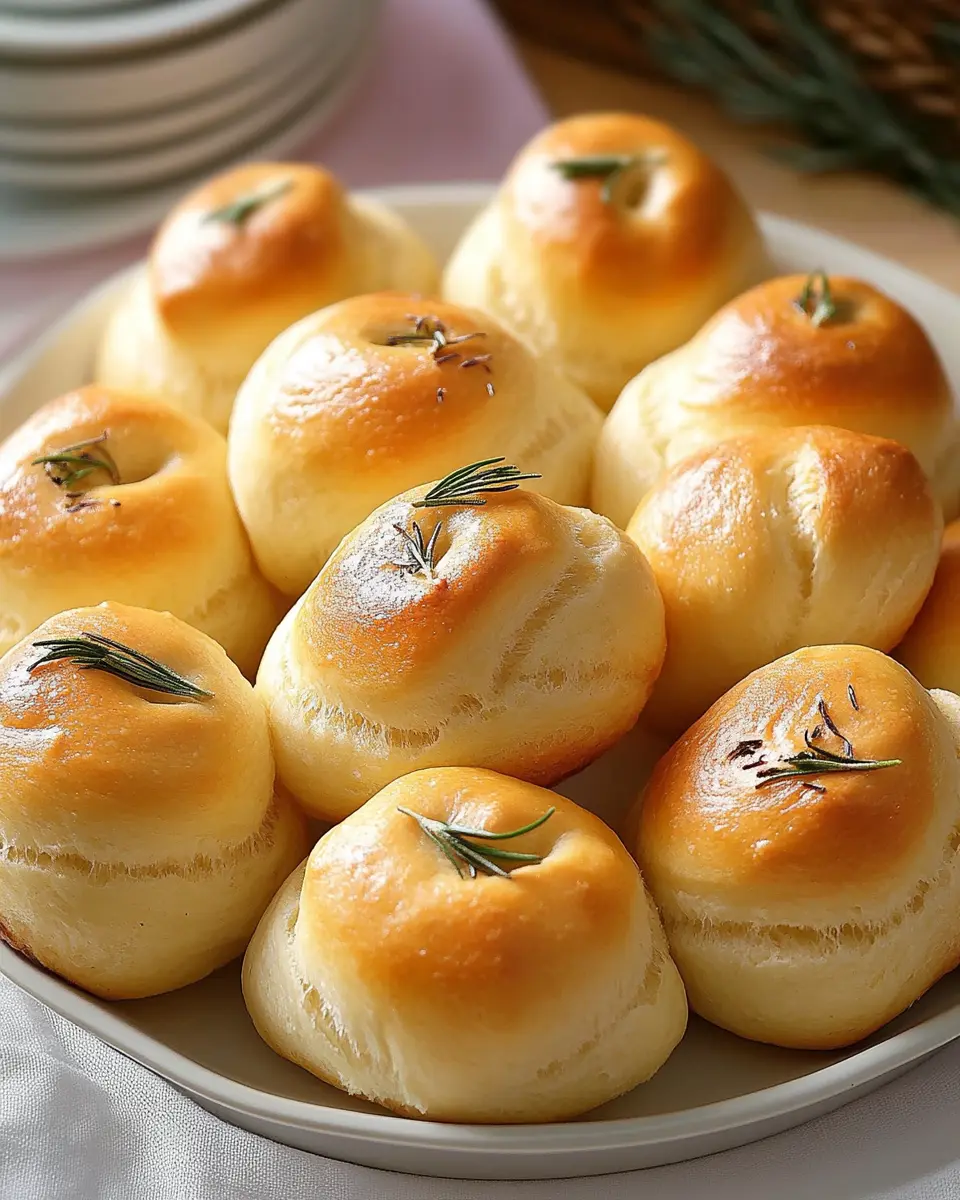 Grandma’s Rosemary Dinner Rolls First Image First Image
