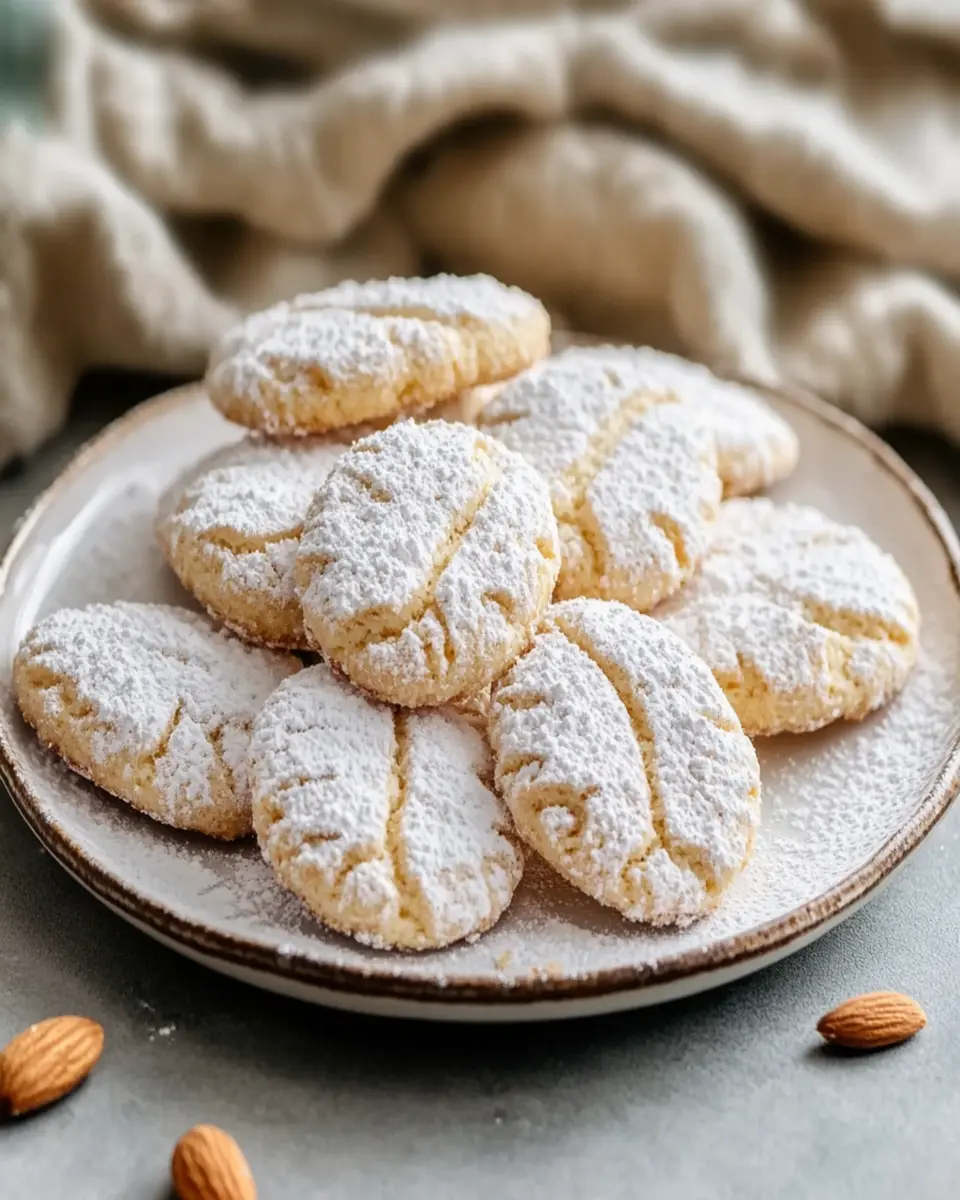 Ricciarelli Italian Almond Cookies First Image First Image