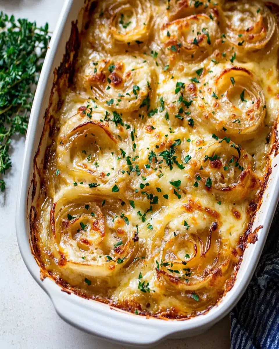 Cheesy Onion Bake First Image First Image