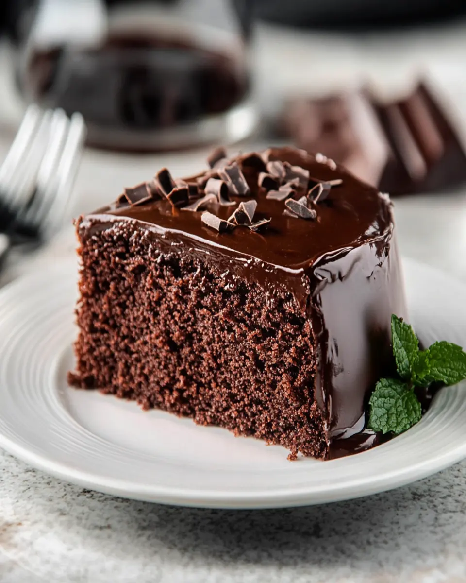 Simple light chocolate cake First Image First Image