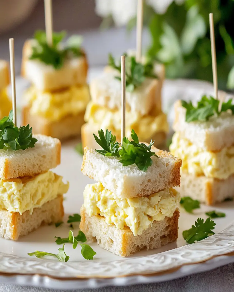 Egg Salad Finger Sandwiches First Image First Image