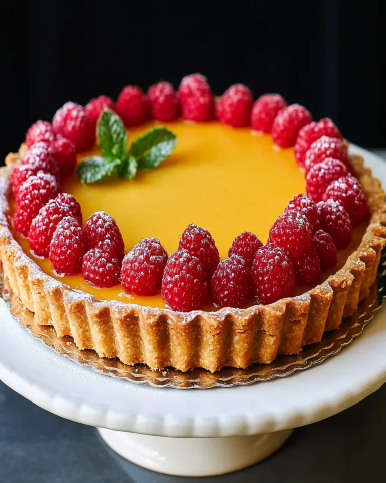 Yuzu and Raspberry Tart First Image First Image