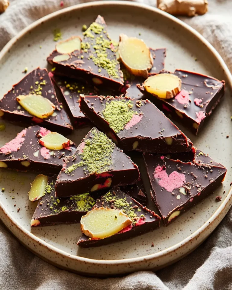 Chocolate Ginger Bark with Green Tea Powder First Image First Image