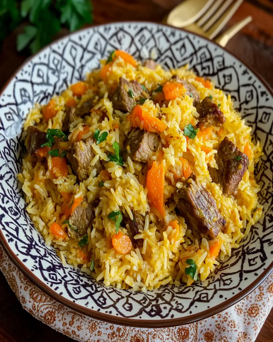 Uzbek Lamb and Carrot Pilaf First Image First Image