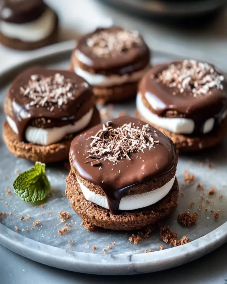 Malt Chocolate and Marshmallow Sandwiches First Image First Image