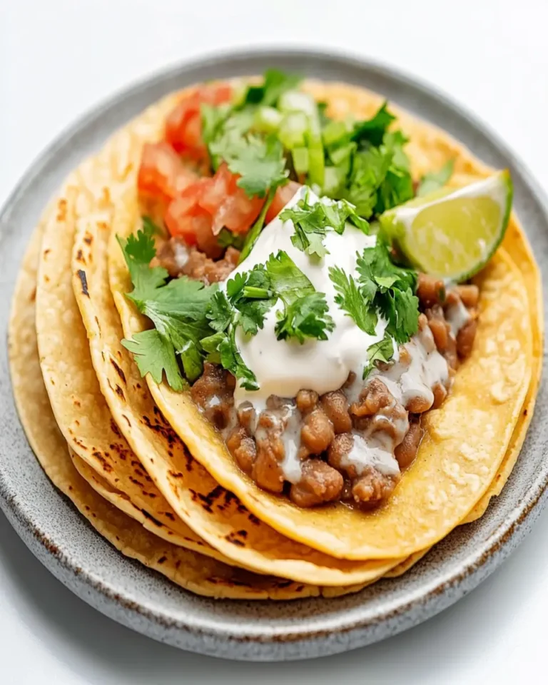 Honduran Flour Tortillas with Beans and Cream First Image First Image