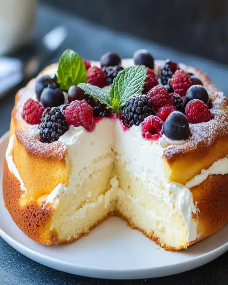 Easy light yogurt cake First Image First Image