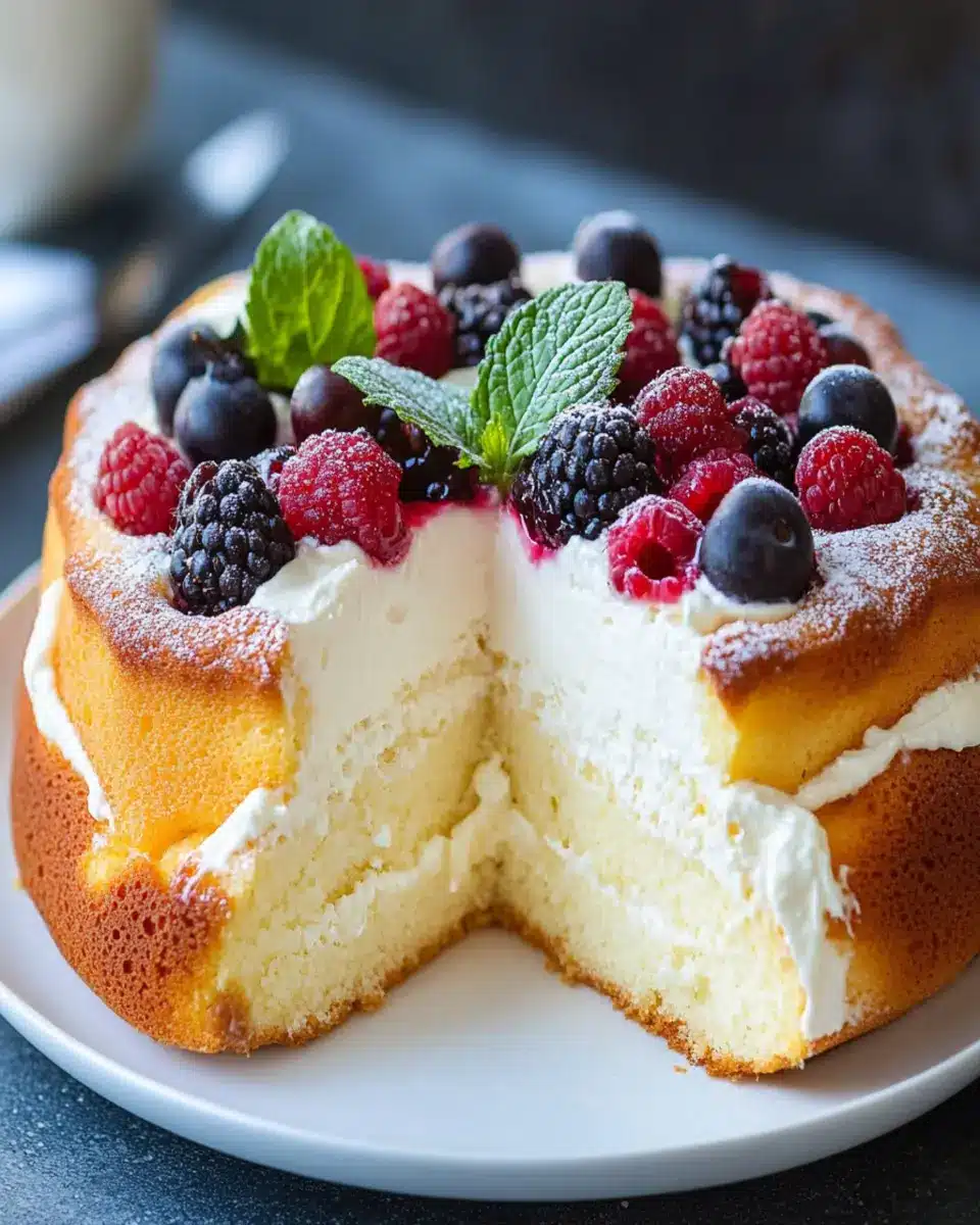 Easy light yogurt cake First Image First Image