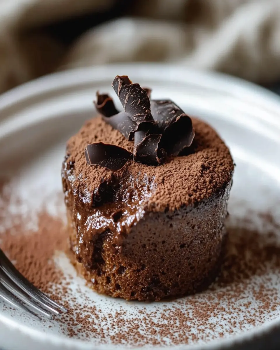 Keto Chocolate Soufflé First Image First Image