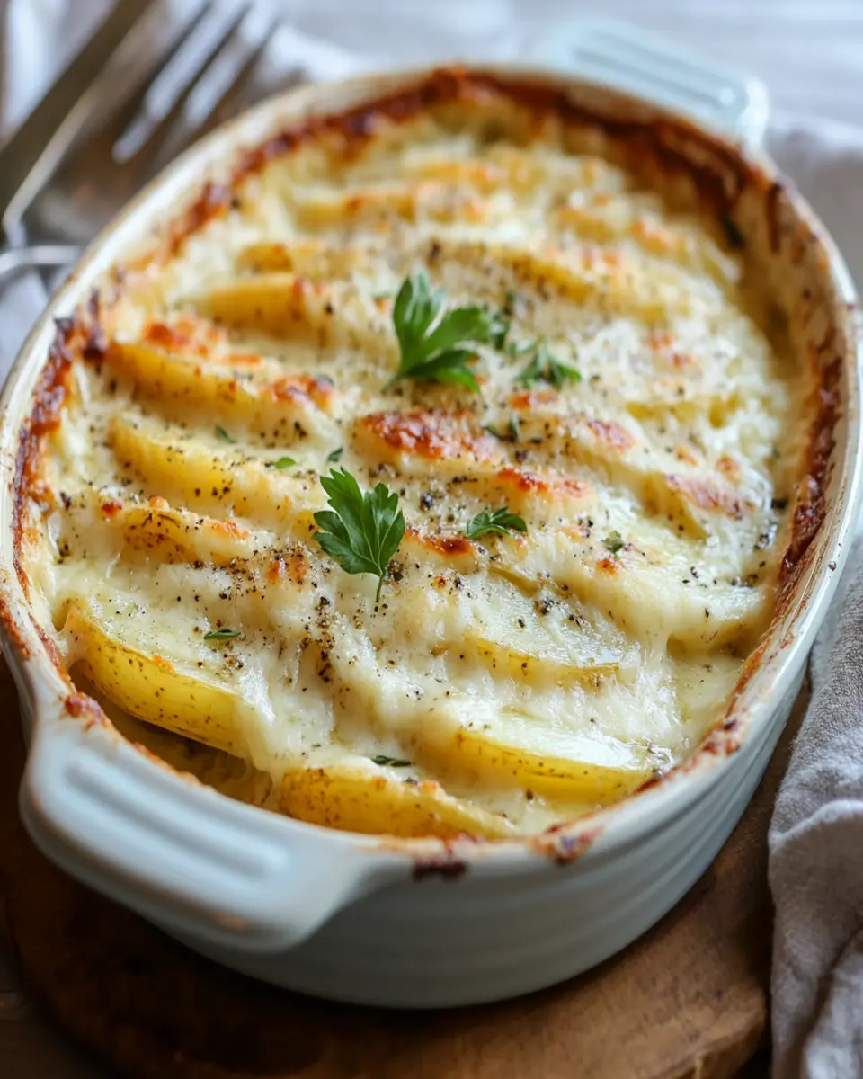Potato gratin with béchamel sauce First Image First Image