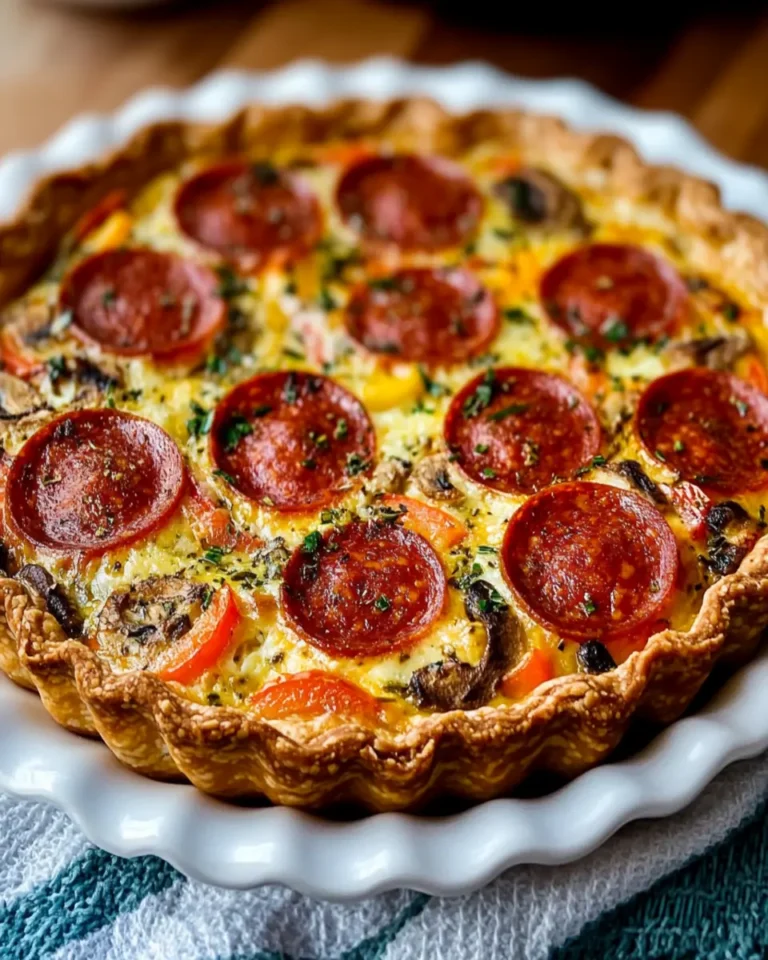 Pepperoni Pizza Quiche First Image First Image