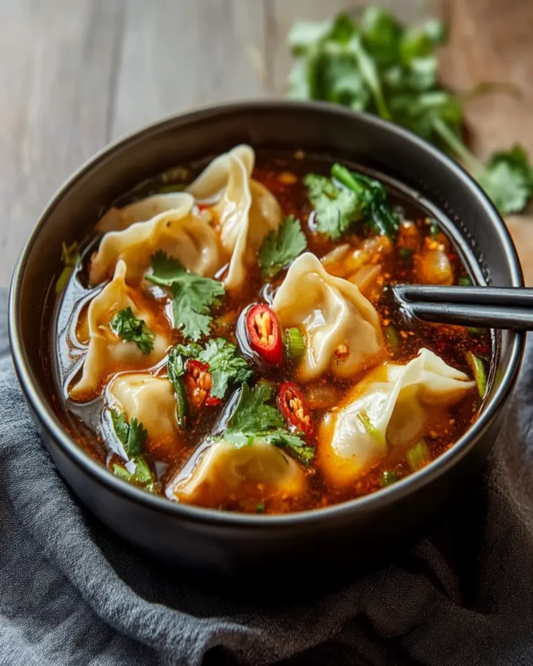 spicy dumpling soup First Image First Image