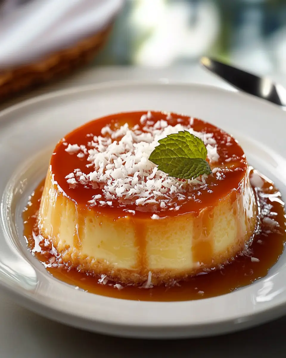 Light coconut flan First Image First Image