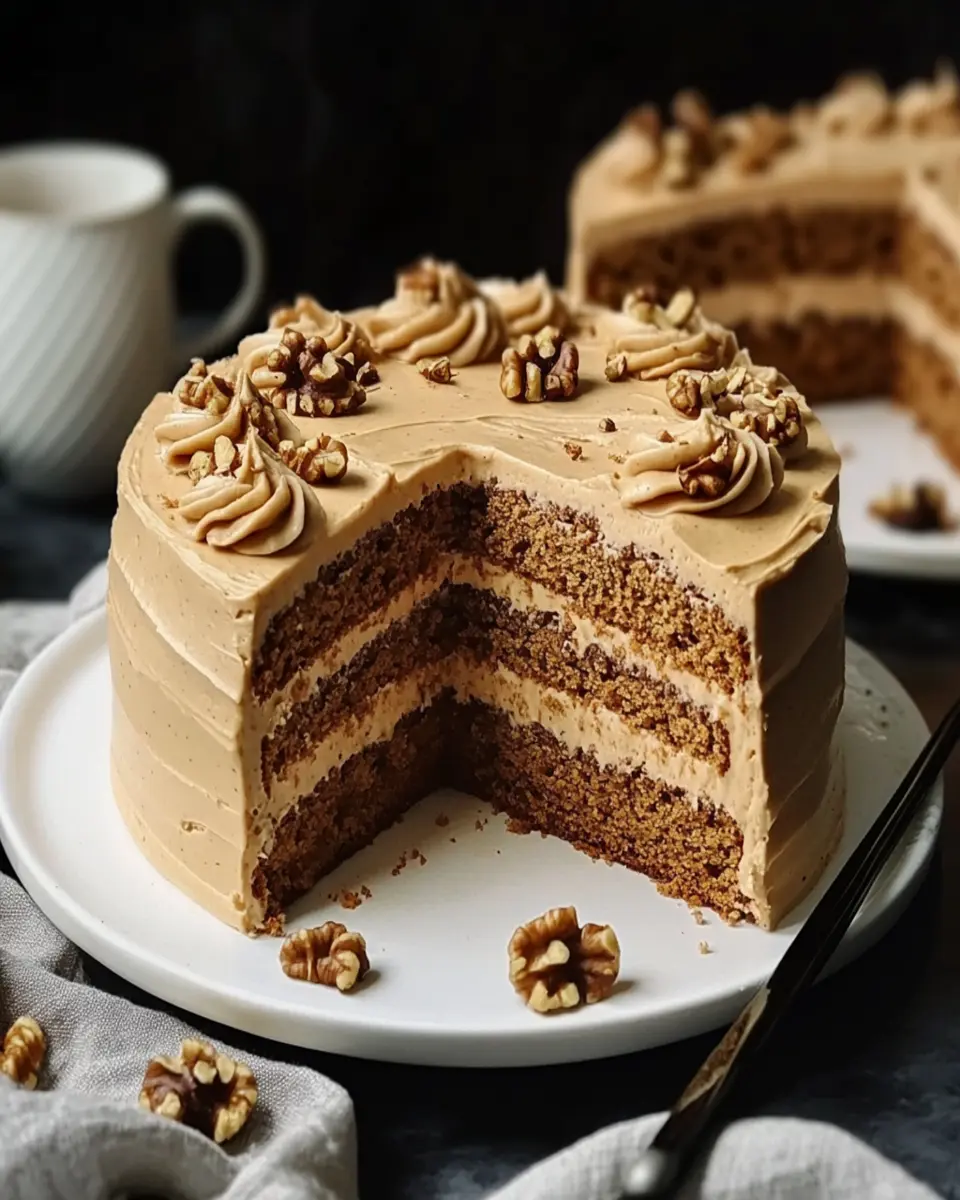Coffee Walnut Layer Cake First Image First Image