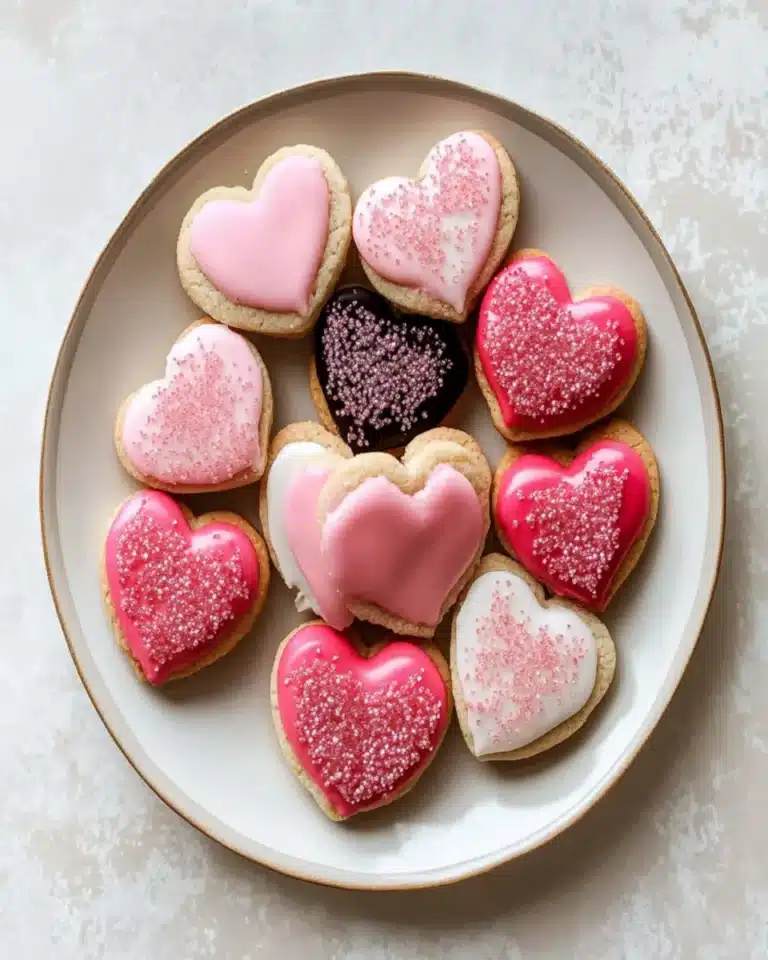 Sparkle Sweetheart Cookies First Image First Image