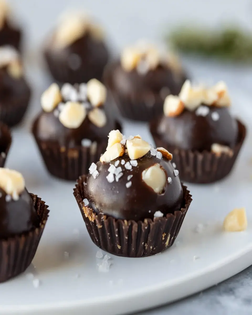 Chocolate Fat Bomb with Macadamia and Sea Salt First Image First Image