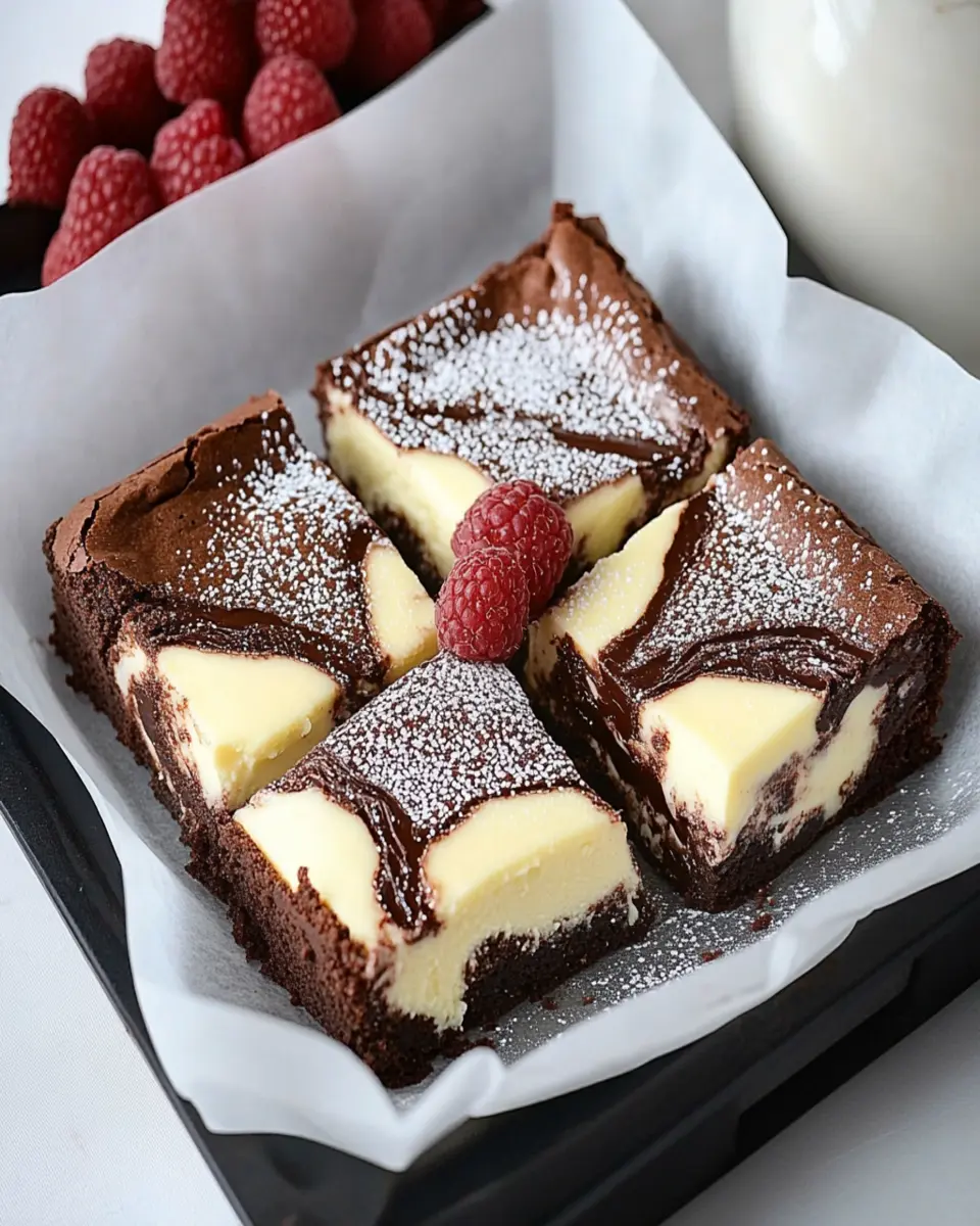 Keto Cheesecake Stuffed Brownies First Image First Image