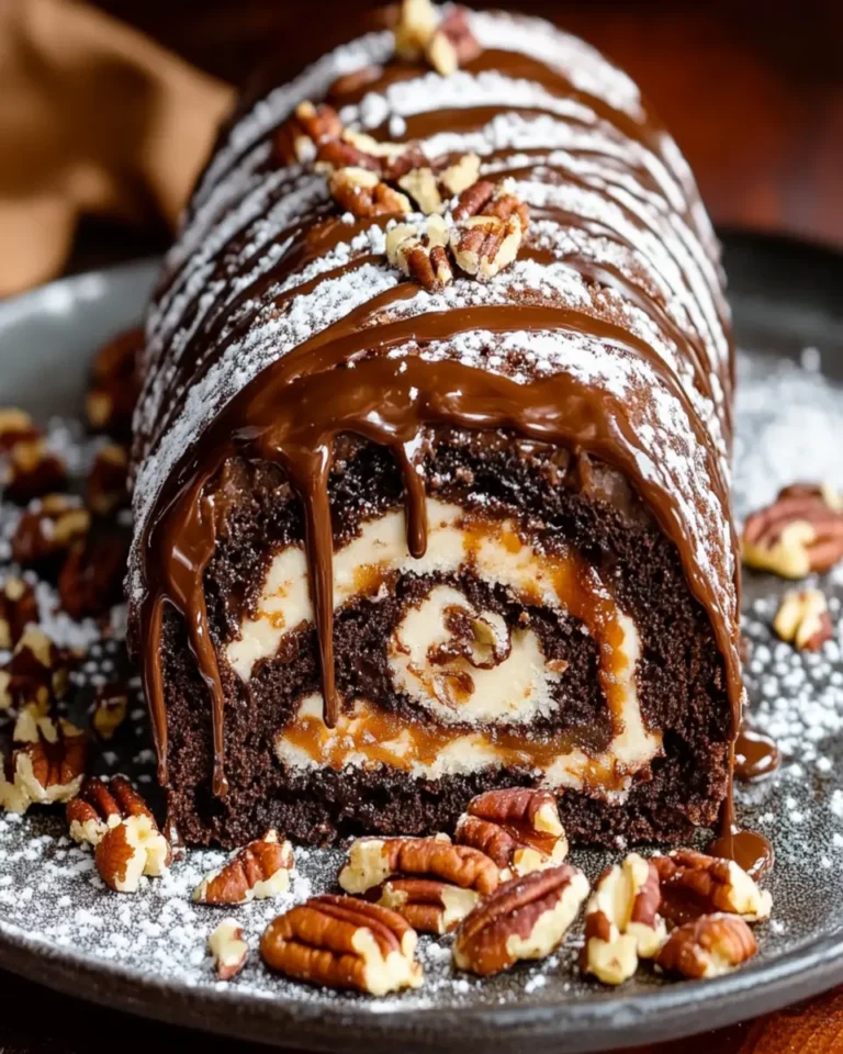 Chocolate Turtle Cake Roll First Image First Image