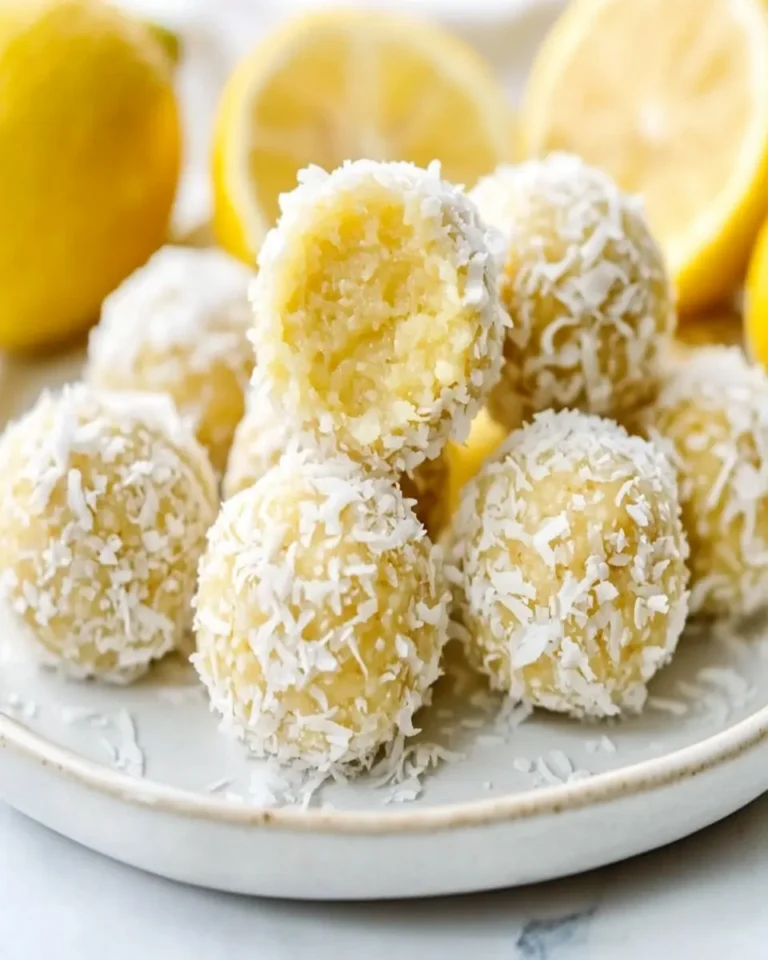Homemade Lemon Coconut Protein Power Balls First Image First Image