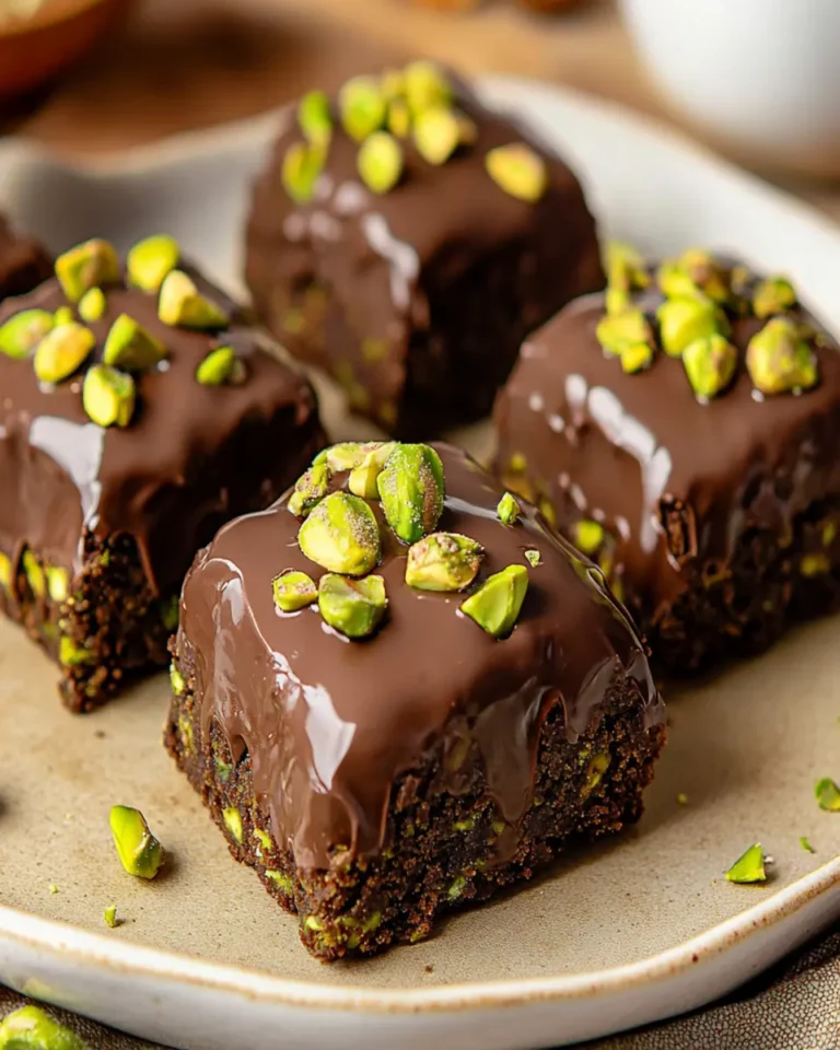 Keto Pistachio Ferrero Rocher Brownies First Image First Image