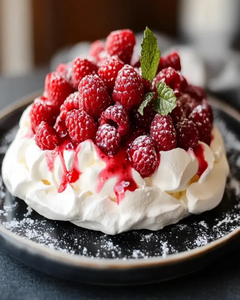 Keto Raspberry Pavlova First Image First Image