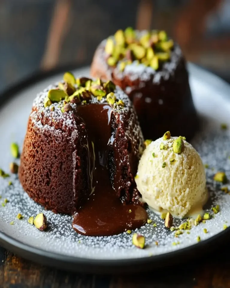 Keto Pistachio Chocolate Lava Cakes First Image First Image