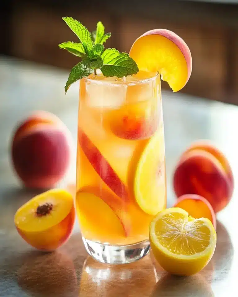 Refreshing Peach Lemonade First Image First Image